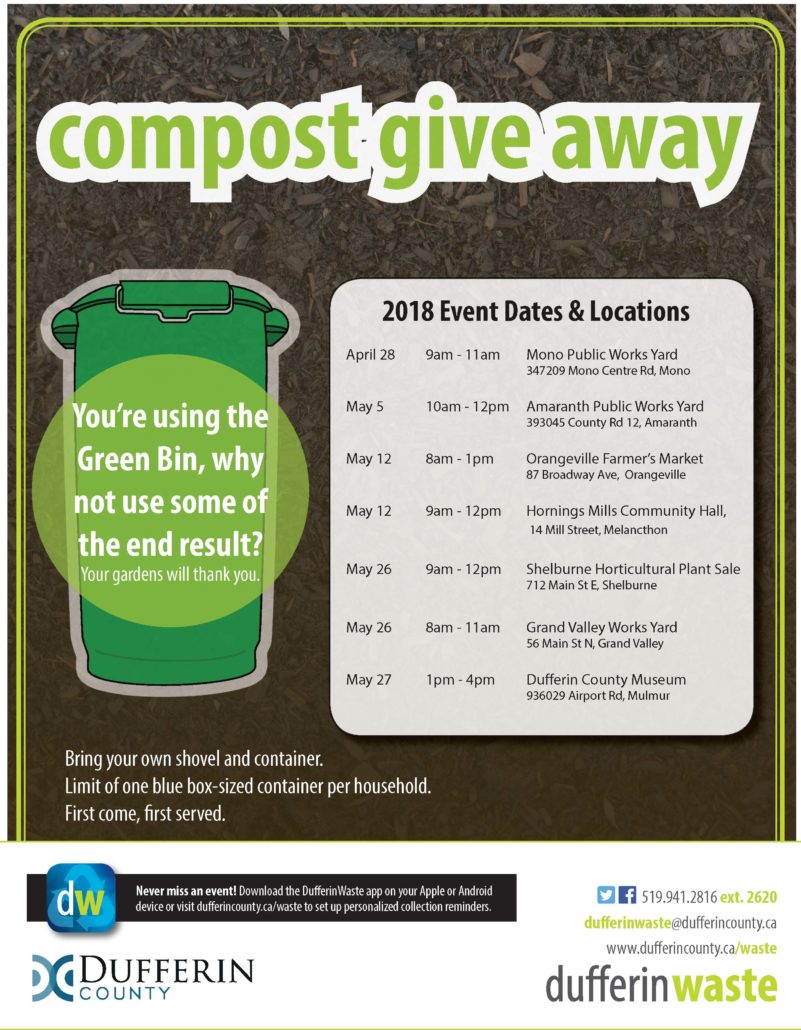 Compost Giveaway Schedule Poster 2018_reschedule The Township of