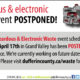 HHW Event Postponed