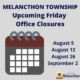 Friday Office Closures 2022
