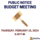 Budget Meeting