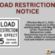 LOAD RESTRICTIONS NOTICE