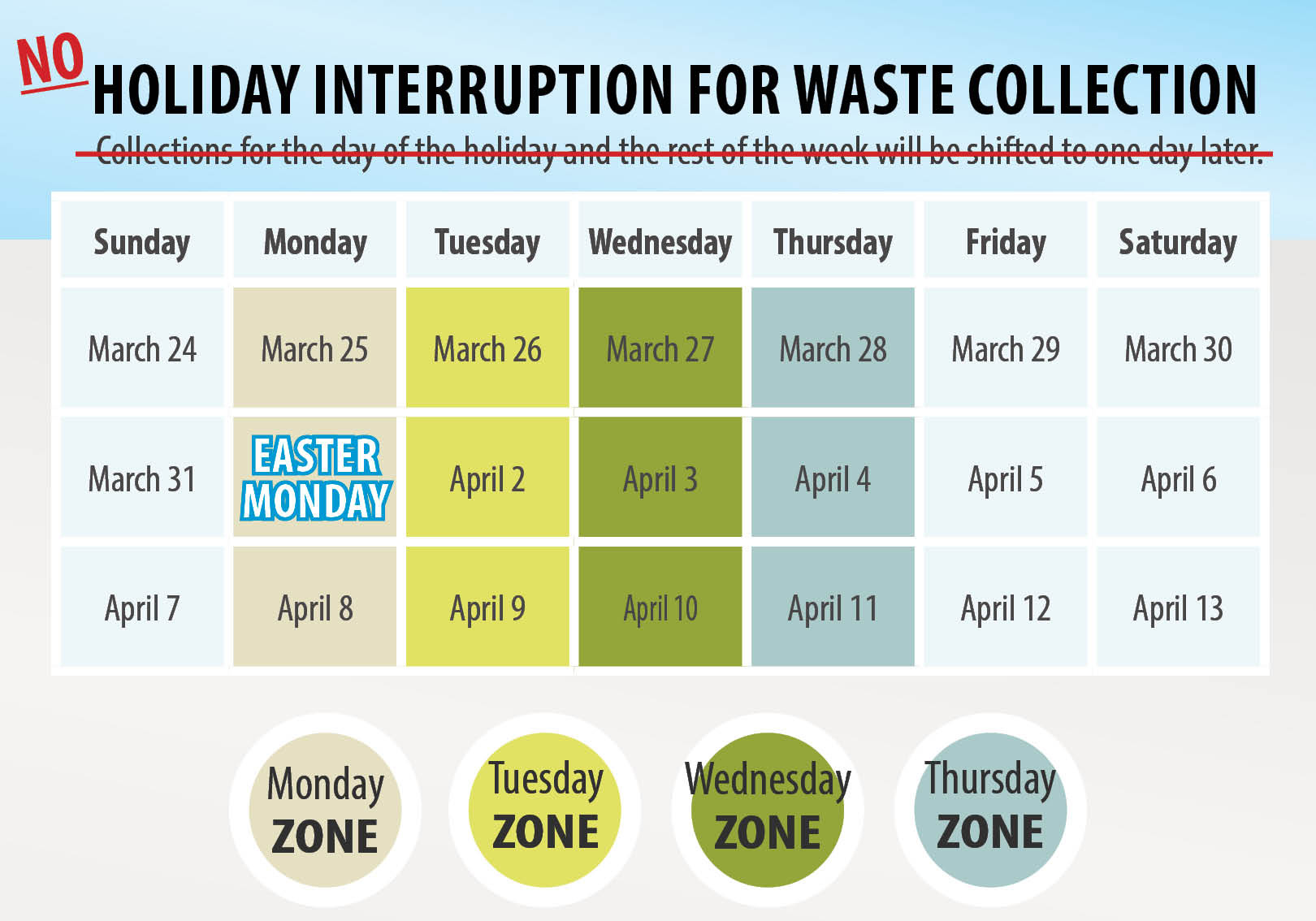 NO Easter Holiday Interruption_2024_Social Media - The Township of ...