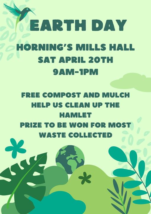 Earth Day Horning's Mills Hall - The Township of Melancthon